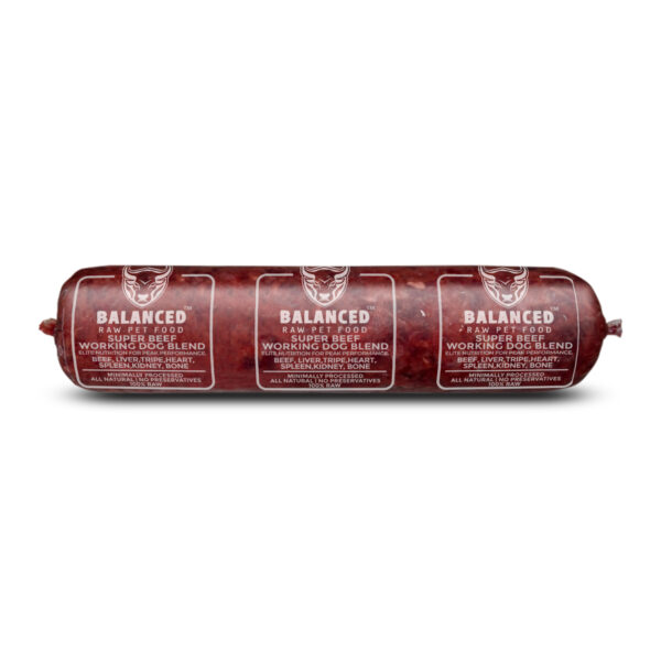 Balanced Raw Pet Foods™ - SUPER BEEF - WORKING DOG BLEND (15) 2 lbs Tubes (30lbs Total)